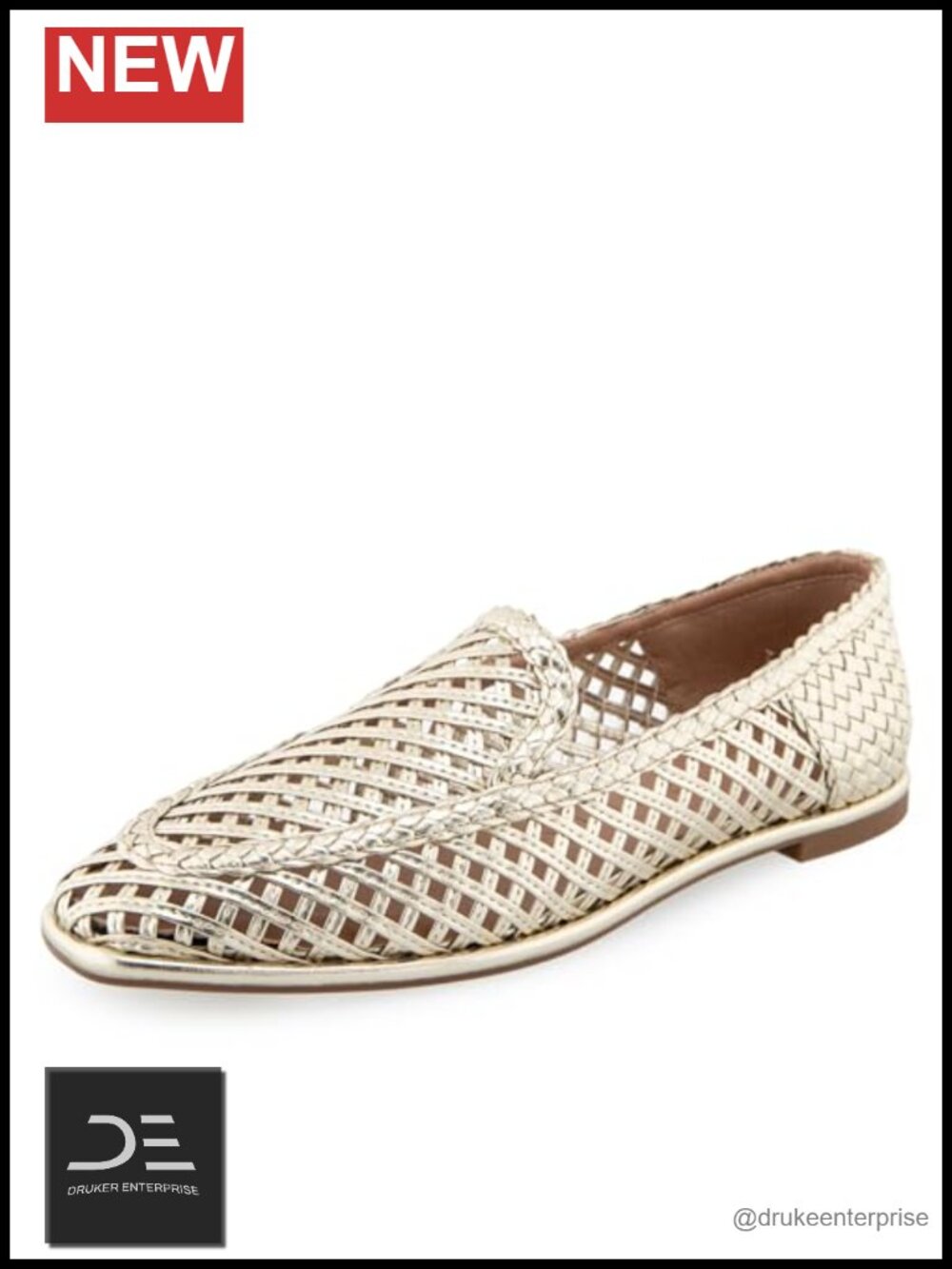 Aerosoles Women's Loafer Slip-On Flat Pointed Toe Silver